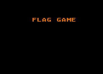 Flag Game atari screenshot