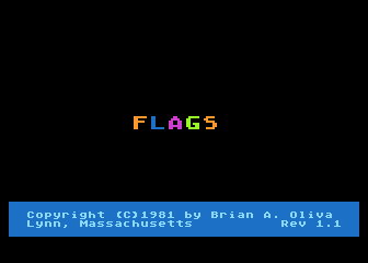 Flags atari screenshot
