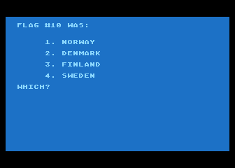 Flags atari screenshot