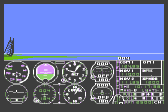 Flight Simulator II atari screenshot
