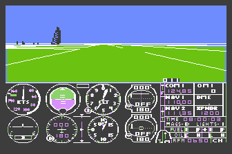 Flight Simulator II atari screenshot