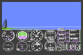 Flight Simulator II atari screenshot