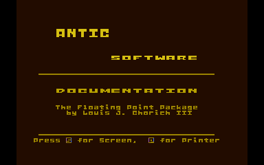 Floating Point Package — screenshot 1