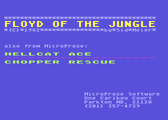 Floyd of the Jungle atari screenshot