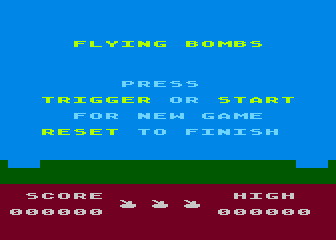 Flying Bombs atari screenshot