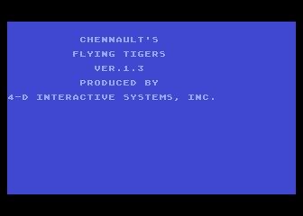 Flying Tigers atari screenshot