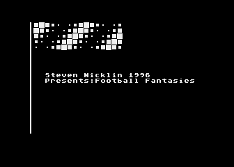 Football Fantasies atari screenshot