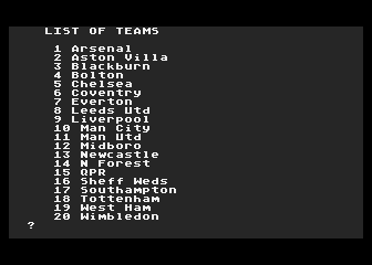 Football Fantasies atari screenshot