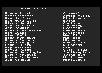 Football Fantasies atari screenshot