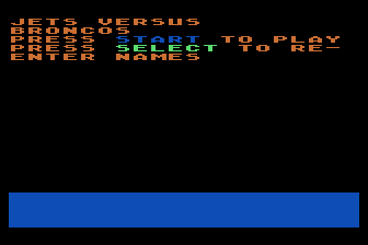 Football atari screenshot