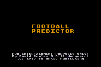 Football Predictor atari screenshot
