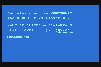 Football atari screenshot