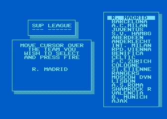 Footballer of the Year atari screenshot