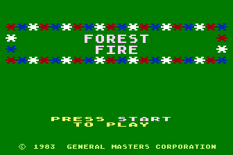 Forest Fire atari screenshot