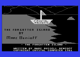 Forgotten Island atari screenshot
