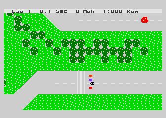 Formula 1 Racing atari screenshot