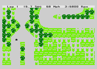 Formula 1 Racing atari screenshot