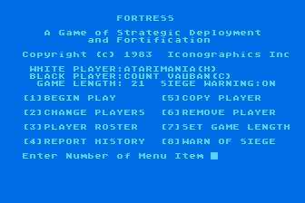 Fortress atari screenshot