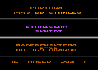 Fortuna atari screenshot