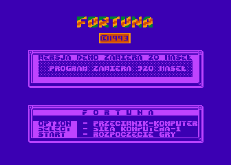 Fortuna atari screenshot