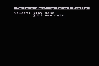 Fortune-Wheel atari screenshot