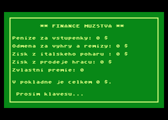 Fotbalovy Trener 2 atari screenshot