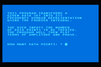 Fourier Analyzer atari screenshot