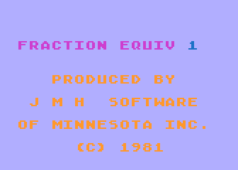 Fraction Equivalents 1 atari screenshot