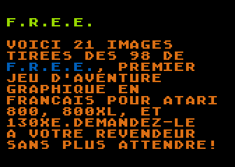 FREE - Funny Risky Evil Escape atari screenshot
