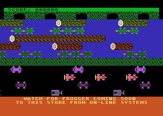 Frogger atari screenshot