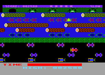 Frogger atari screenshot