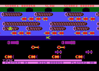 Frogger atari screenshot