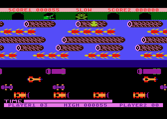 Frogger atari screenshot