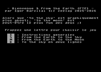 From the Earth atari screenshot