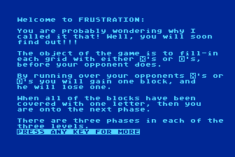 Frustration atari screenshot
