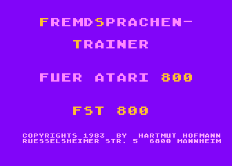 FST 800 — screenshot 1