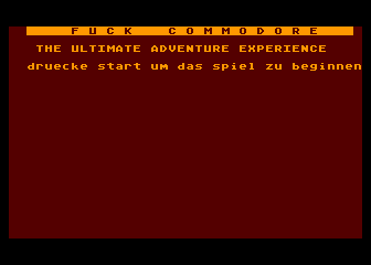 Fuck Commodore - The Ultimate Adventure Experience — screenshot 1