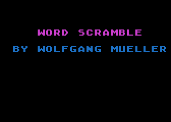 Fun with Words atari screenshot