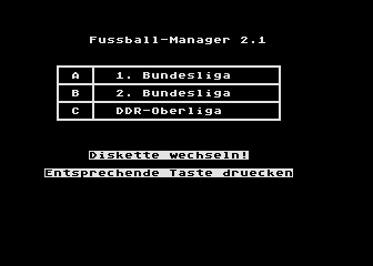 Fussball-Manager atari screenshot