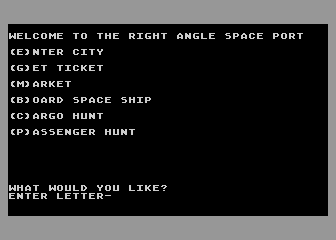 Galactic Adventures atari screenshot