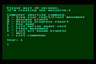 Galactic Conquest atari screenshot