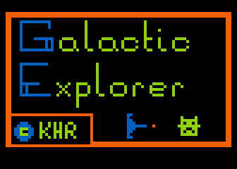 Galactic Explorer atari screenshot