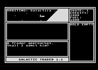 Galactic Trader atari screenshot