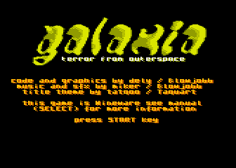Galaxia atari screenshot