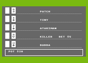 [COMP] Gambler atari screenshot