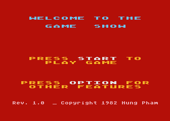 Game Show atari screenshot