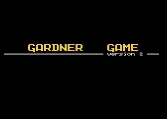 Gardner Game atari screenshot