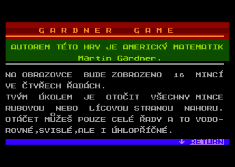 Gardnerova Hra s Mincemi atari screenshot