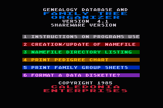 Genealogy Database Manager and Family Tree Organizer atari screenshot