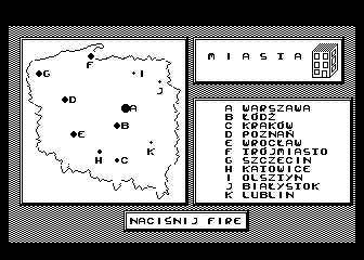 Geografia Polski atari screenshot